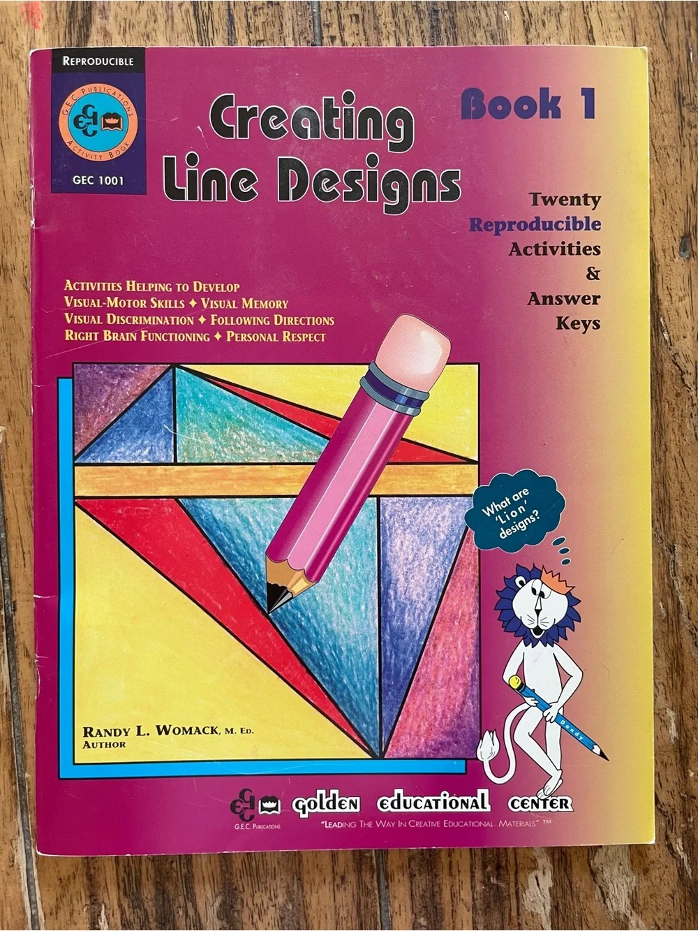 Golden Educational Center Creating Line Designs Book 1 - K- 1st Grade